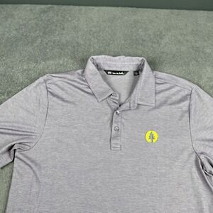Travis Mathew Shirt Mens L Polo Lightweight Golf Casual Gray